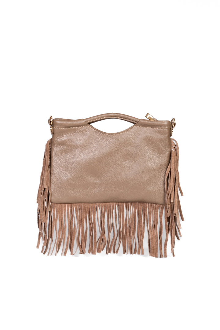 Upper - Pochette in pelle con frange