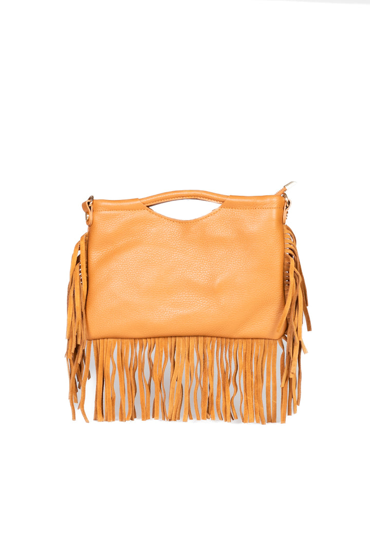 Upper - Pochette in pelle con frange