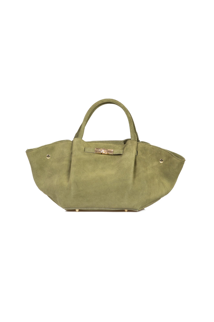 Upper - Borsa con lucchetto scamosciata