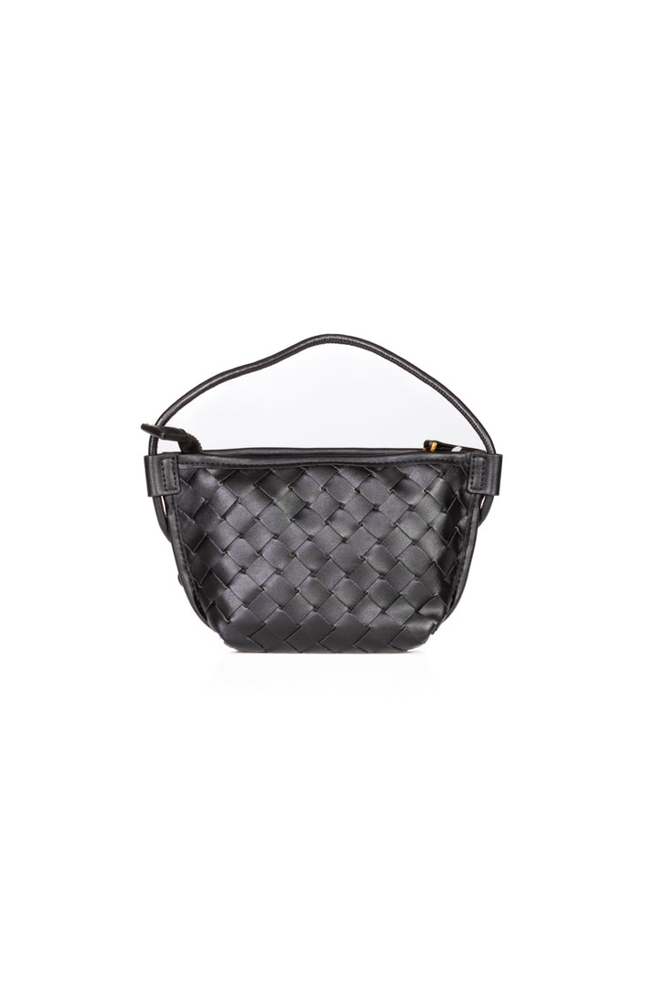 Upper - Borsa trapezio mini intrecciata