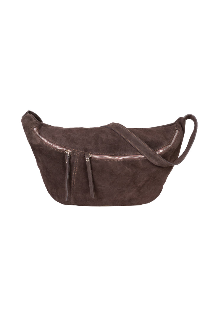 Upper - Marsupio scamosciato con zip