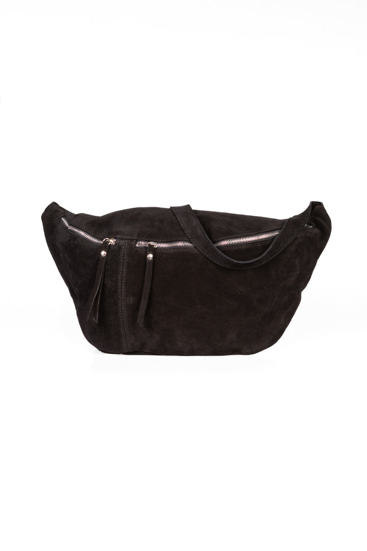 Upper - Marsupio scamosciato con zip