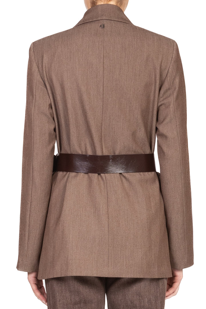 Dixie - Giacca doppio petto con cintura e applicazioni Art. J845Y043