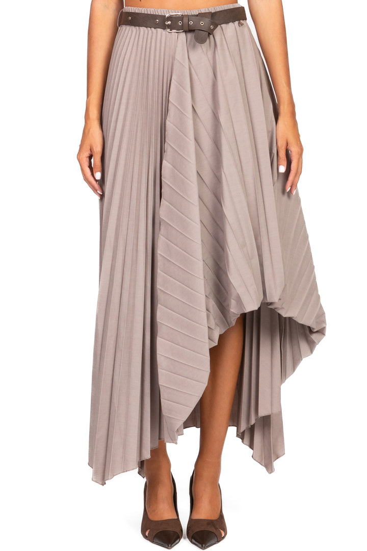 Dixie - Gonna asimmetrica plissettata Art. G319Y043