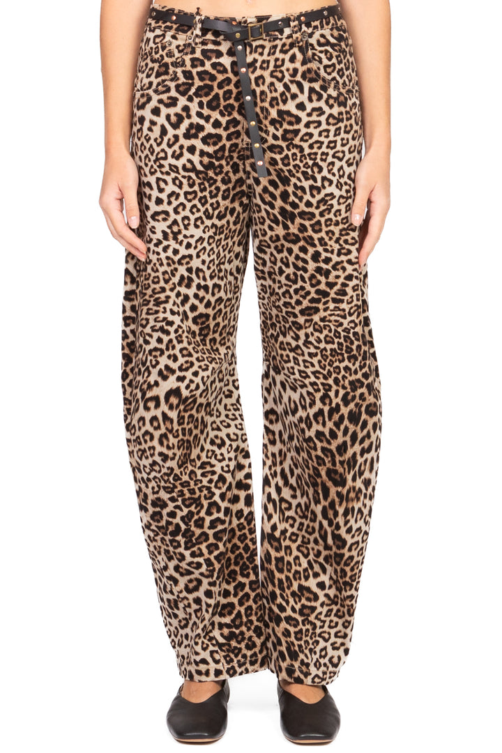 Tensione In - Pantalone barrel animalier Art. W25P529