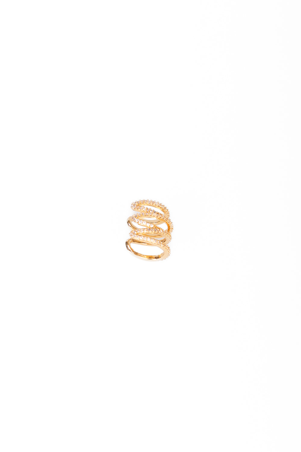 Upper - Orecchino earcuff strass 4 giri