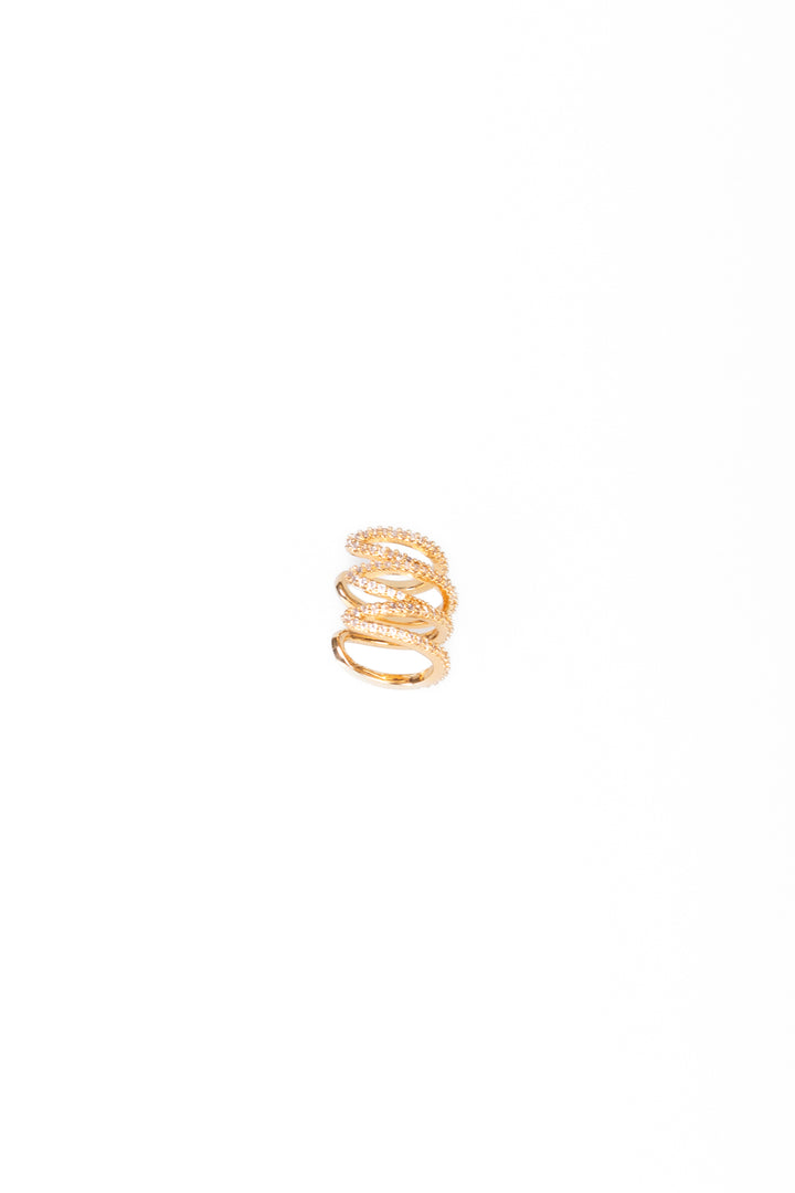 Upper - Orecchino earcuff strass 4 giri