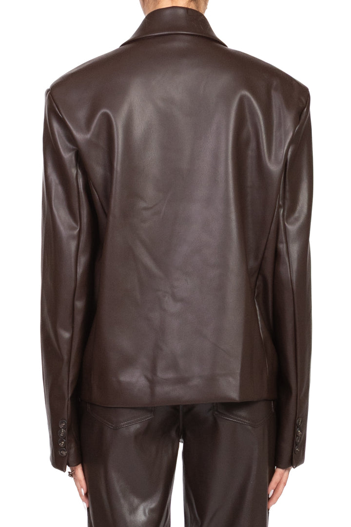 Tensione In - Giacca ecopelle doppio petto Art. W25J711