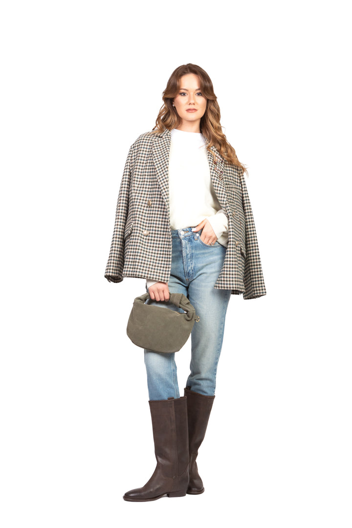 Tensione In - Giacca quadretti doppio petto Art. 26B1180