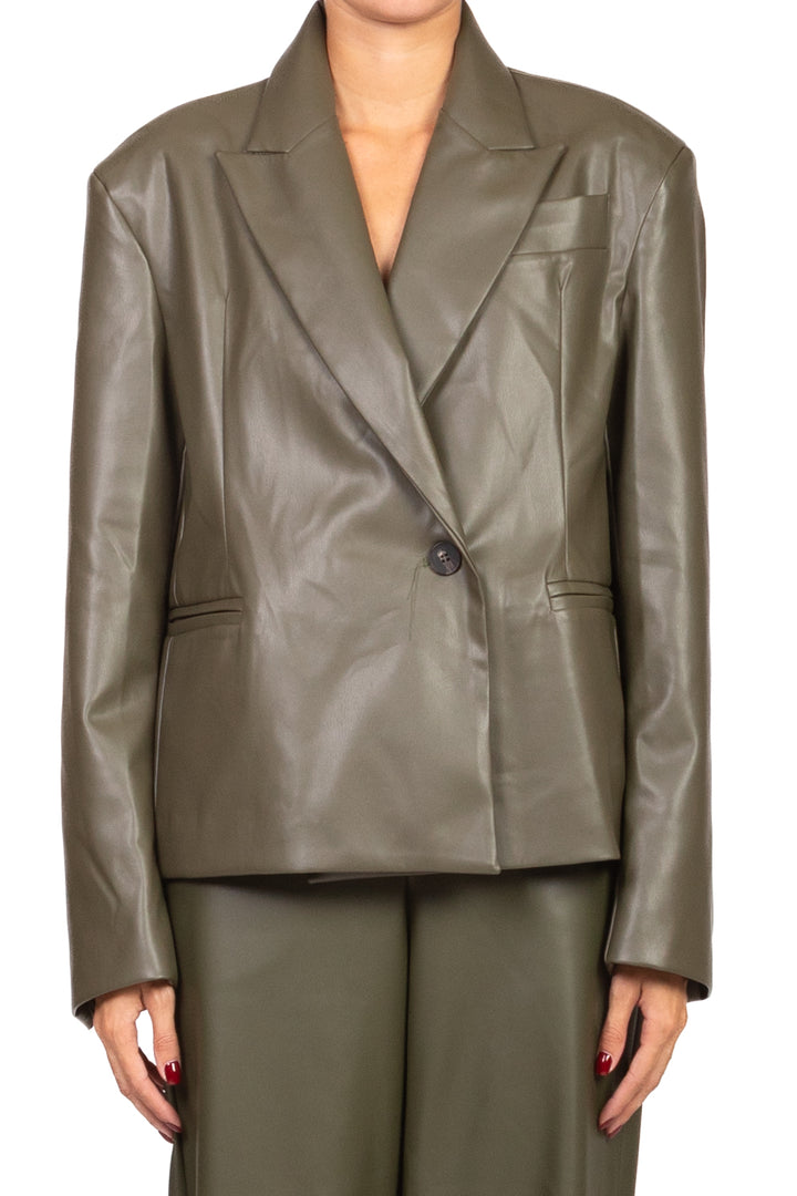 Tensione In - Giacca ecopelle doppio petto Art. W25J711