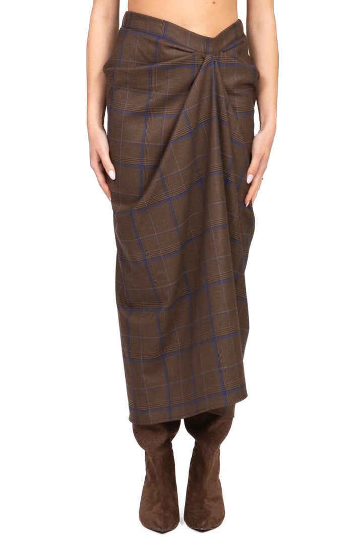 Tensione In - Gonna check con con arricciatura Art. RS1100