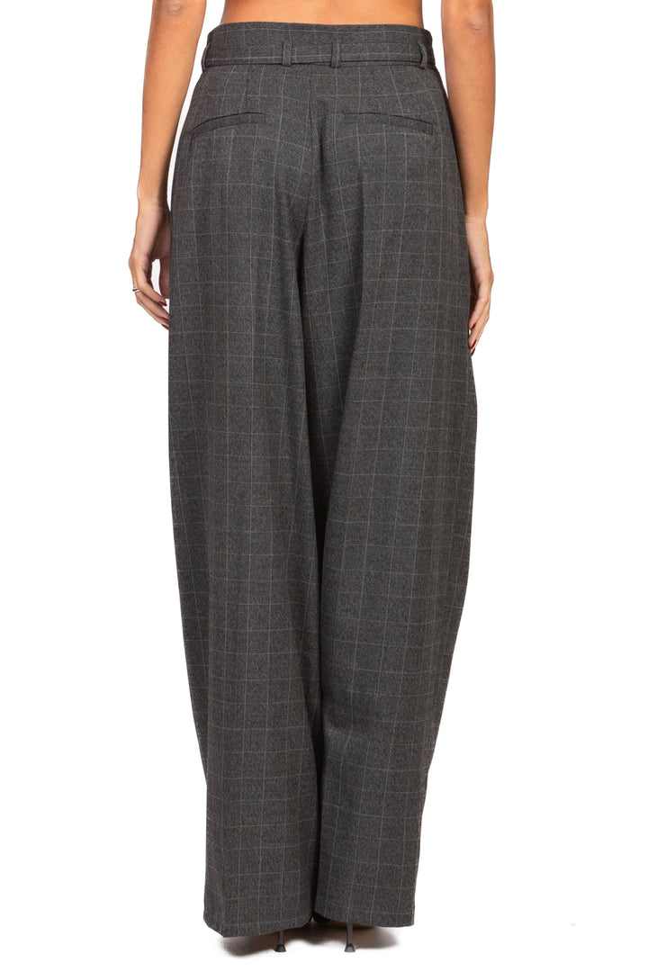 Vicolo - Pantalone palazzo galles con cinta Art. TF1731