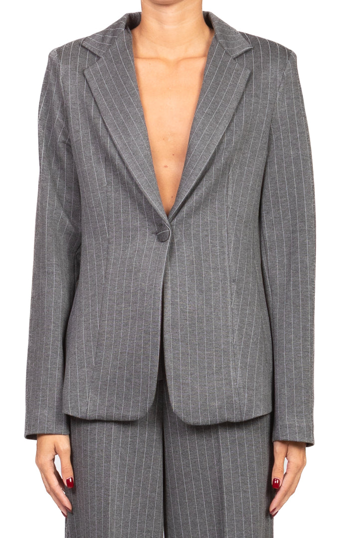 Have One - Giacca un petto gessata Art. JMI-P104