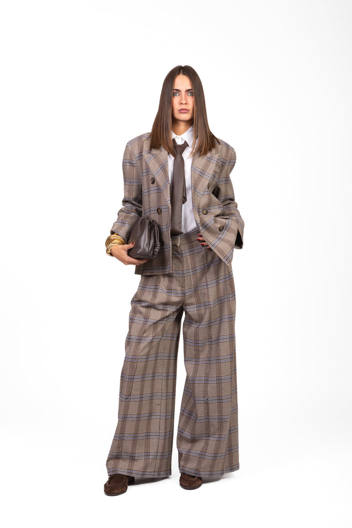 Tensione In - Giacca check con cravatta Art. 37914