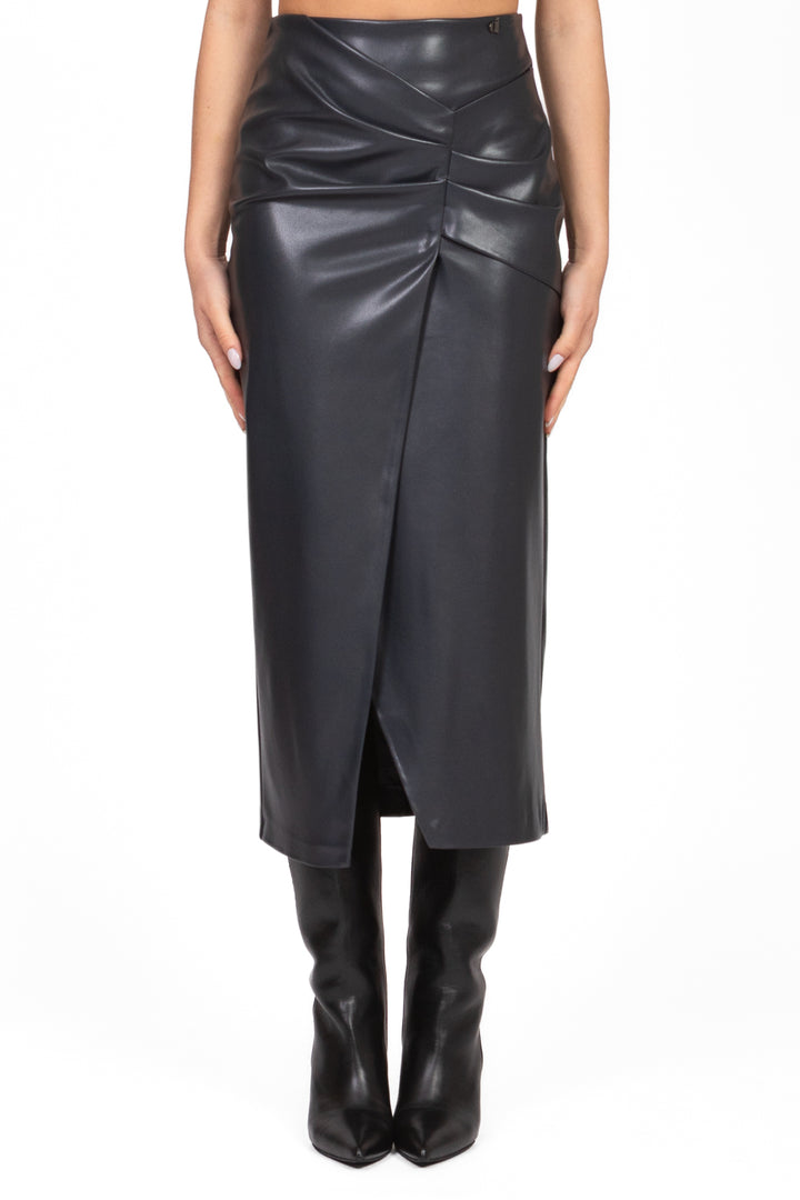 Dixie - Gonna ecopelle midi Art. G041Y031