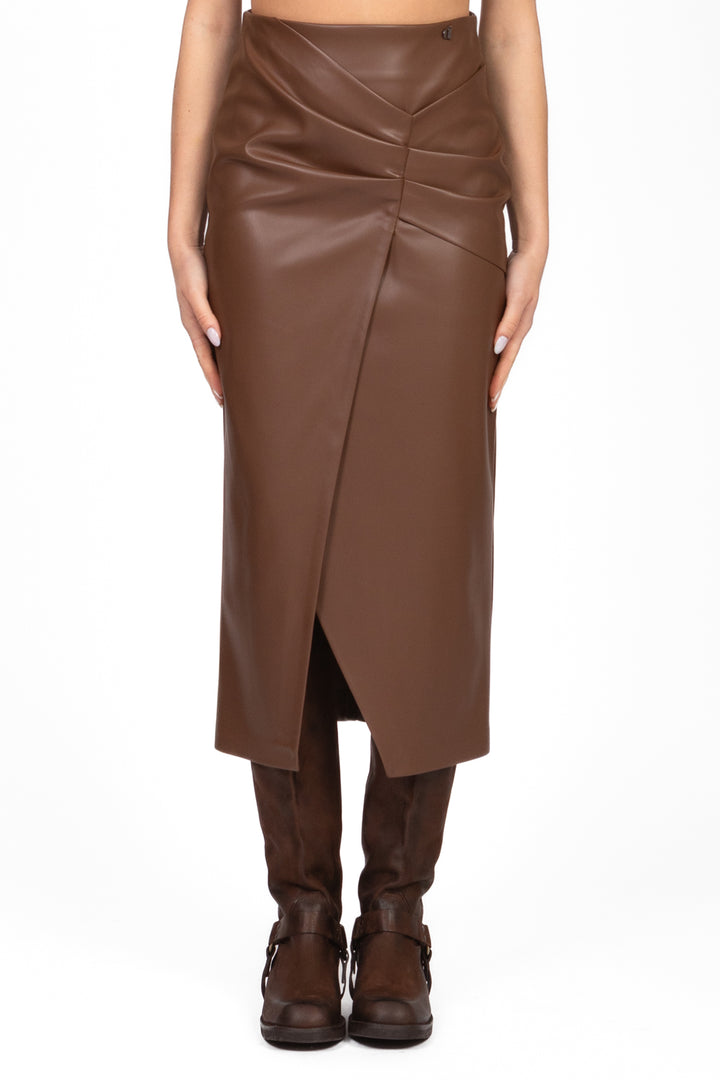 Dixie - Gonna ecopelle midi Art. G041Y031