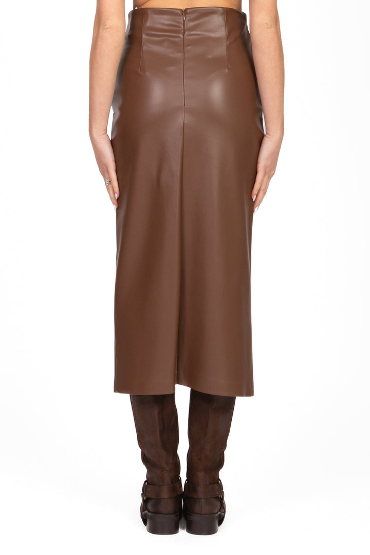 Dixie - Gonna ecopelle midi Art. G041Y031