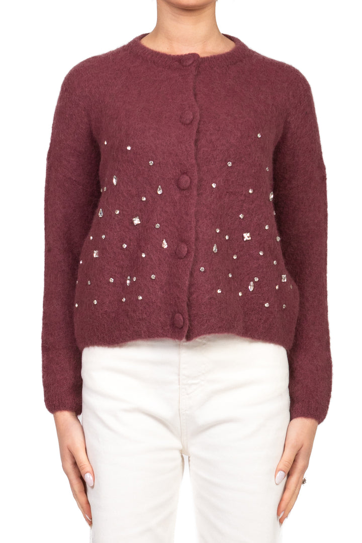 Vicolo - Cardigan mohair con applicazioni Art. 55050F