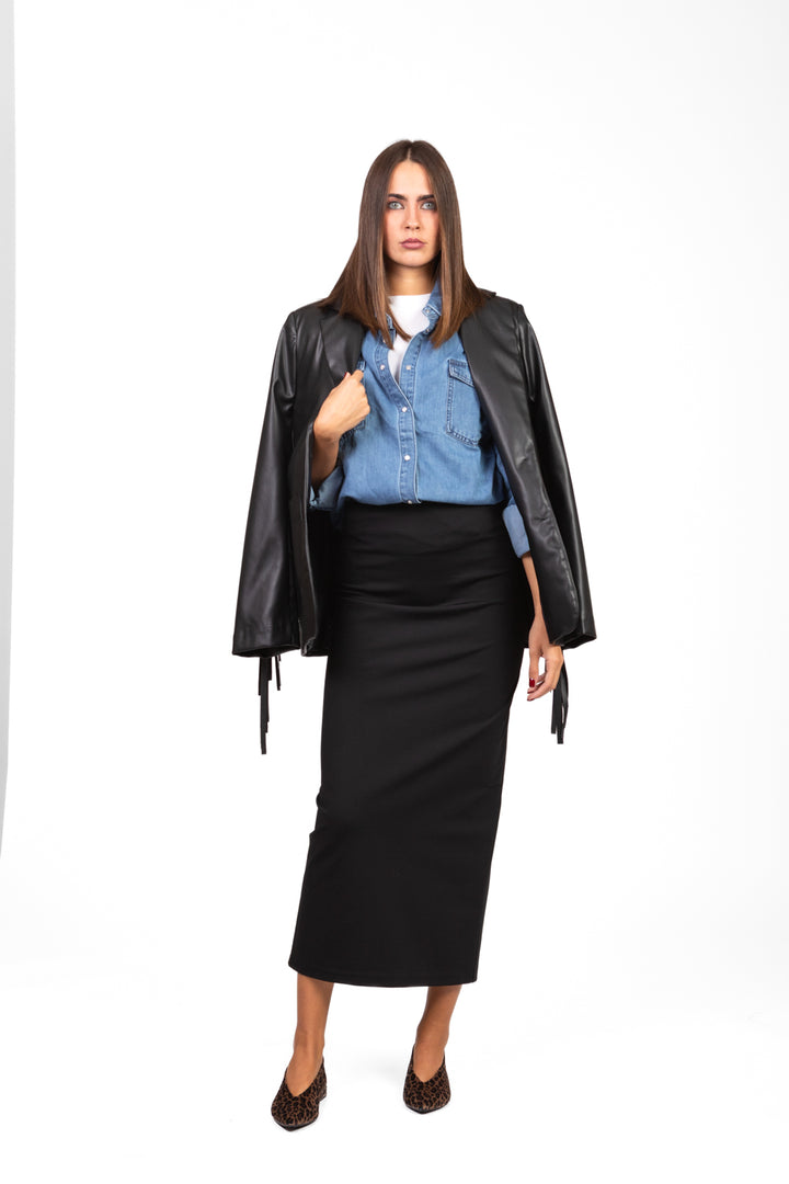 Vicolo - Gonna longuette punto milano Art. TF0228