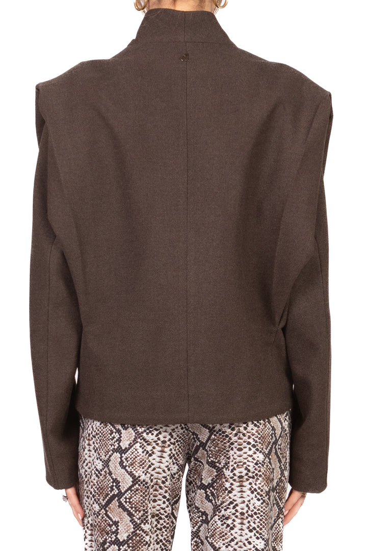 Dixie - Giacca cappotto con spalline Art. K845Y021