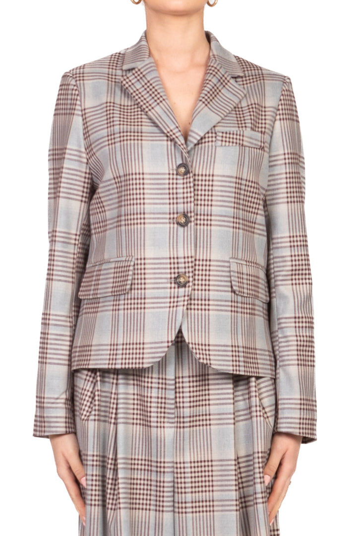 Tensione In - Giacca corta check Art. 1160AI25