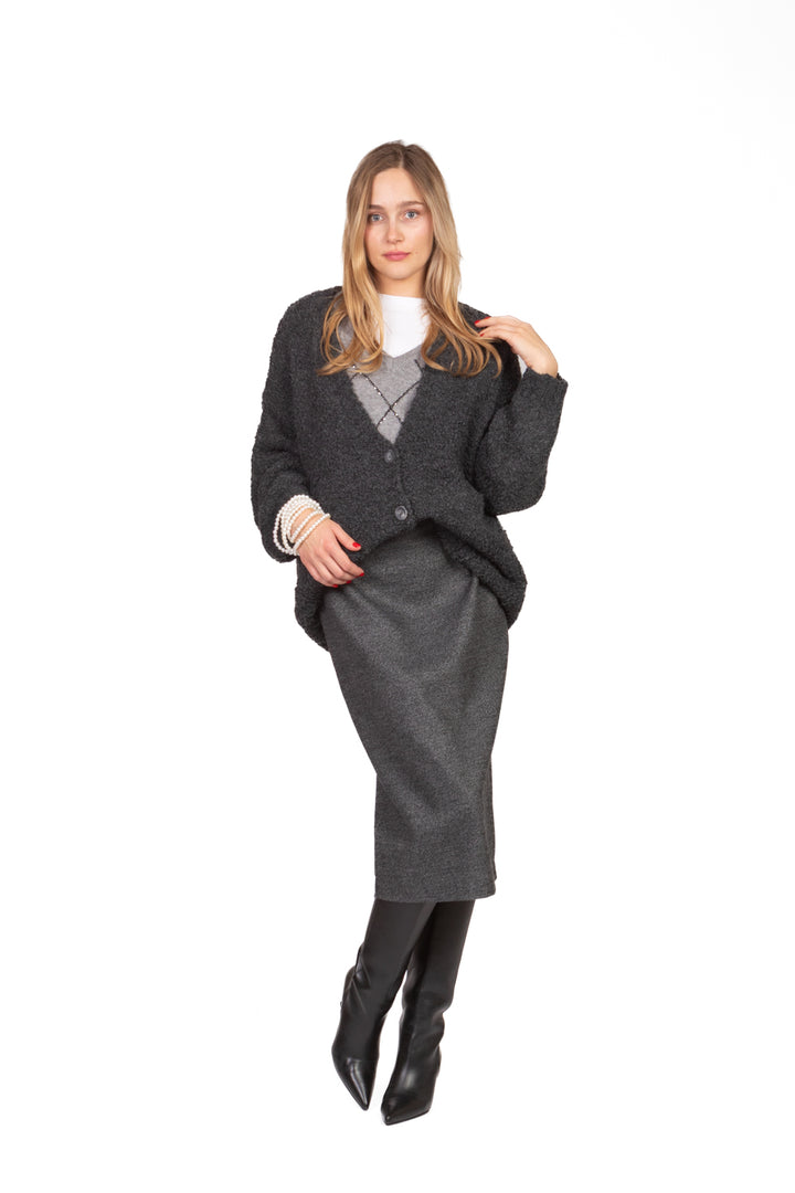 Tensione In - Gonna tubino puntinata Art. W25G885