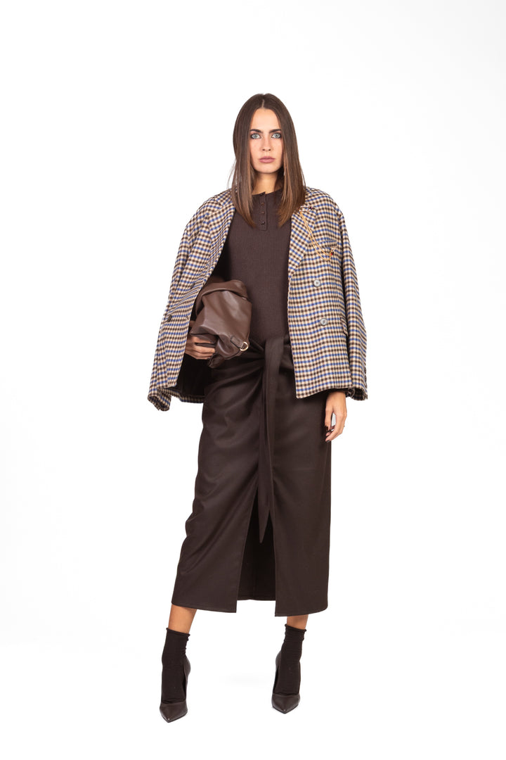 Vicolo - Maglia costine con bottoncini Art. 22026F