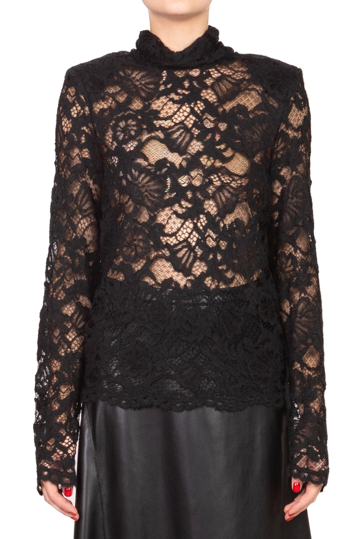 Tensione In - Maglia collo alto pizzo Art. EV1222