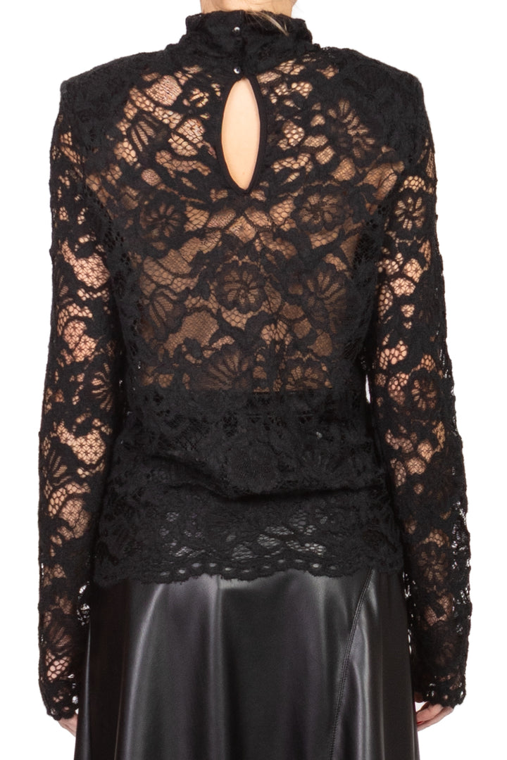 Tensione In - Maglia collo alto pizzo Art. EV1222