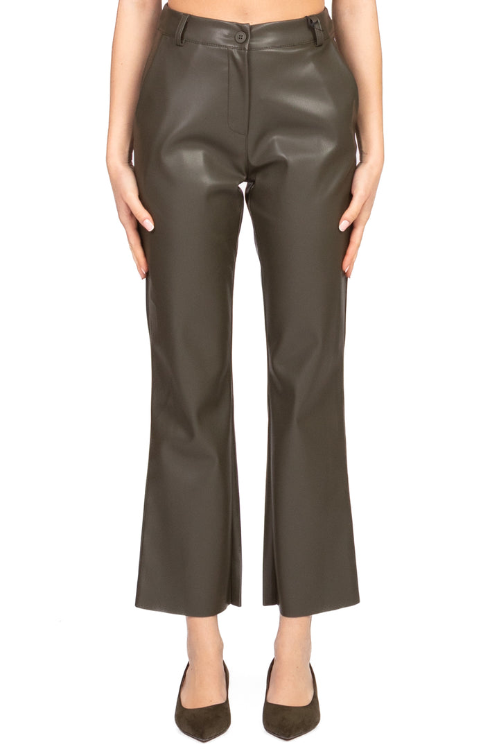 Tensione In - Pantalone trombetta ecopelle Art. 222128-25