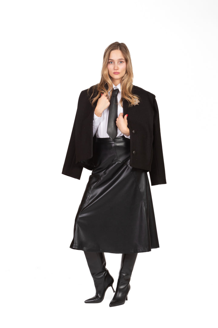 Tensione In - Giacca cappotto con spalline Art. W25J825