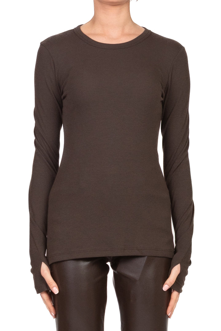 Vicolo - Maglia costine girocollo Art. UF0207