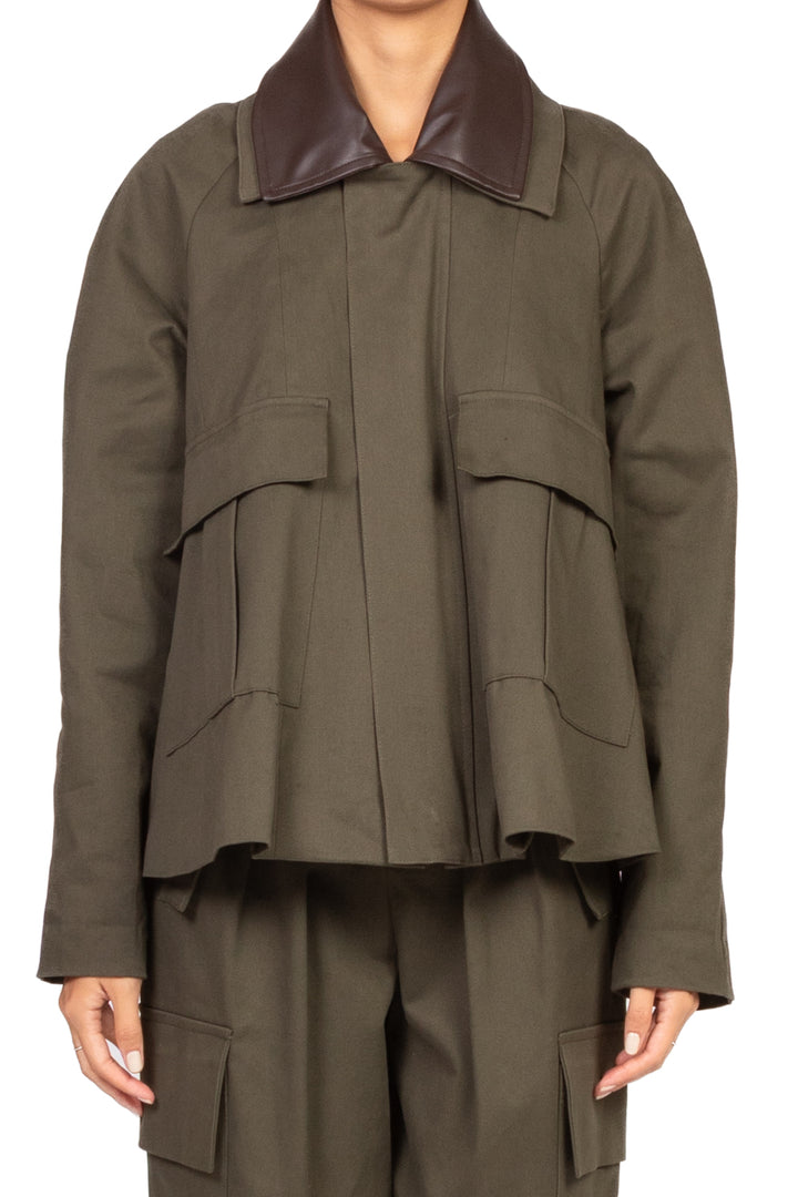 Vicolo - Giacca army colletto ecopelle Art. TF0843