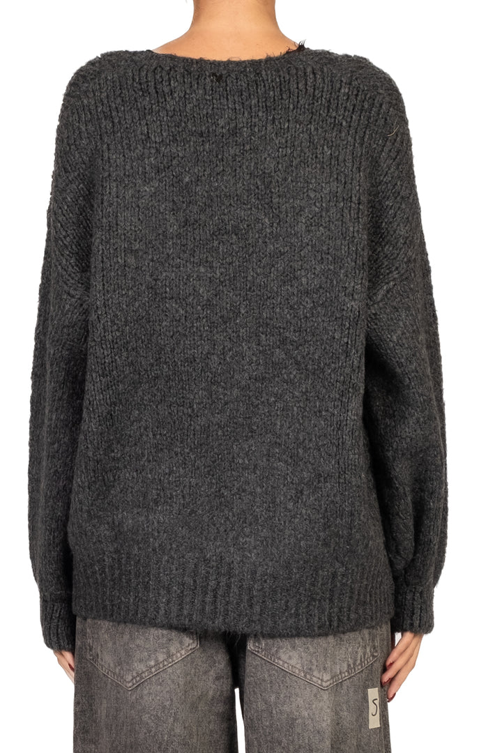 Dixie - Maglia scollo v inserto pizzo Art. M566Y228