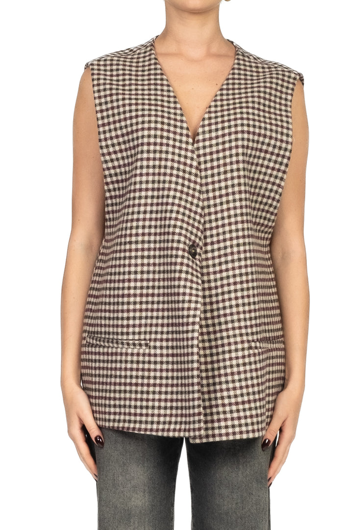 Tensione In - Gilet over quadretti Art. 26D884