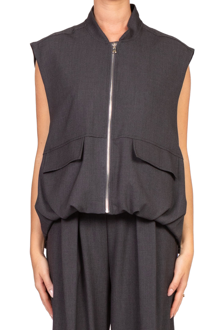 Dixie - Gilet bomber smanicato Art. L648Y013