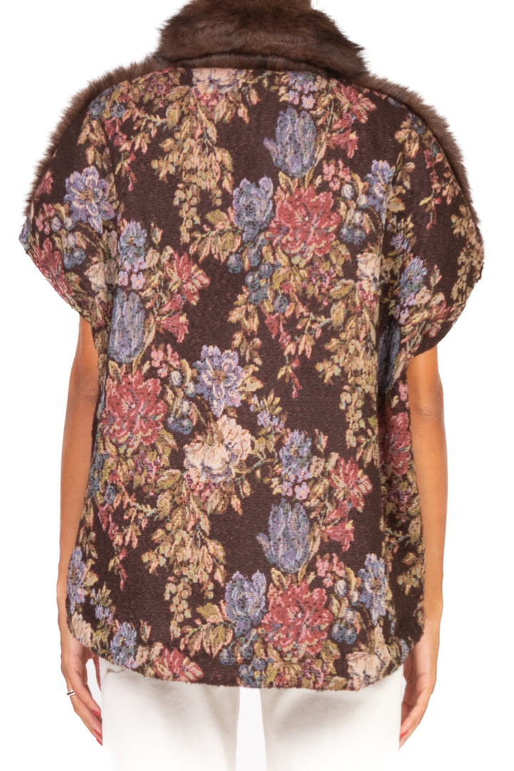 Tensione In - Gilet pelliccia con tessuto posteriore Art. 108T