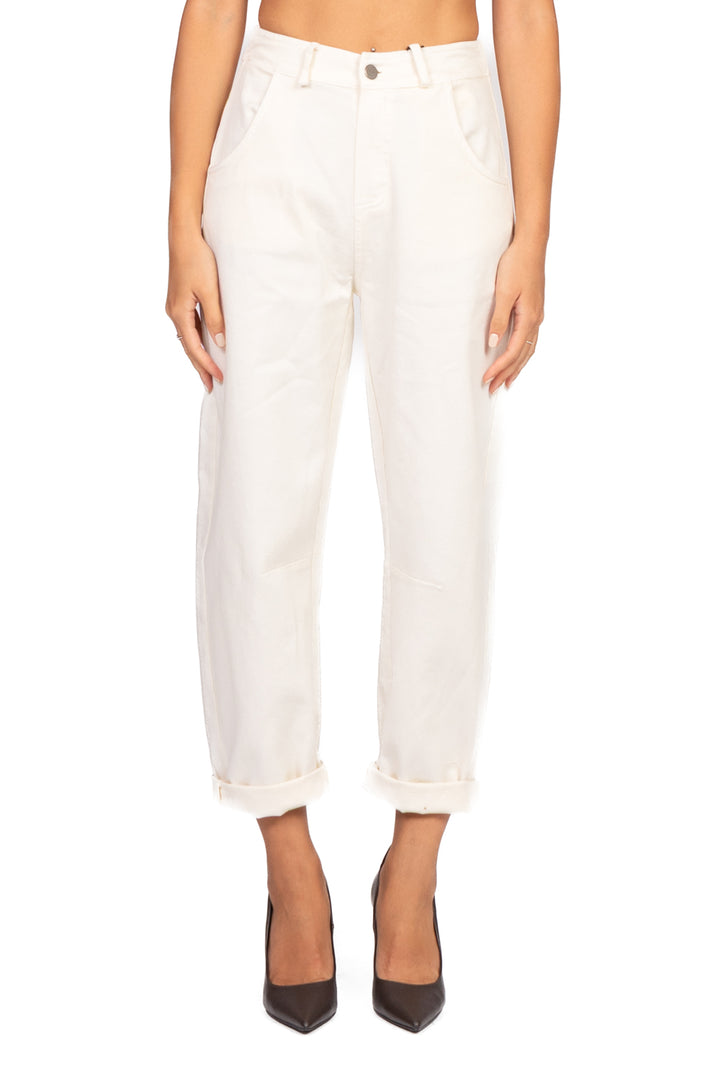 Tensione In - Pantalone barrel con elastico dietro Art. PA5137AI25