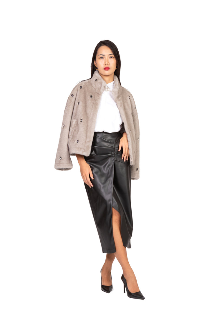 Dixie - Gonna ecopelle midi Art. G041Y031