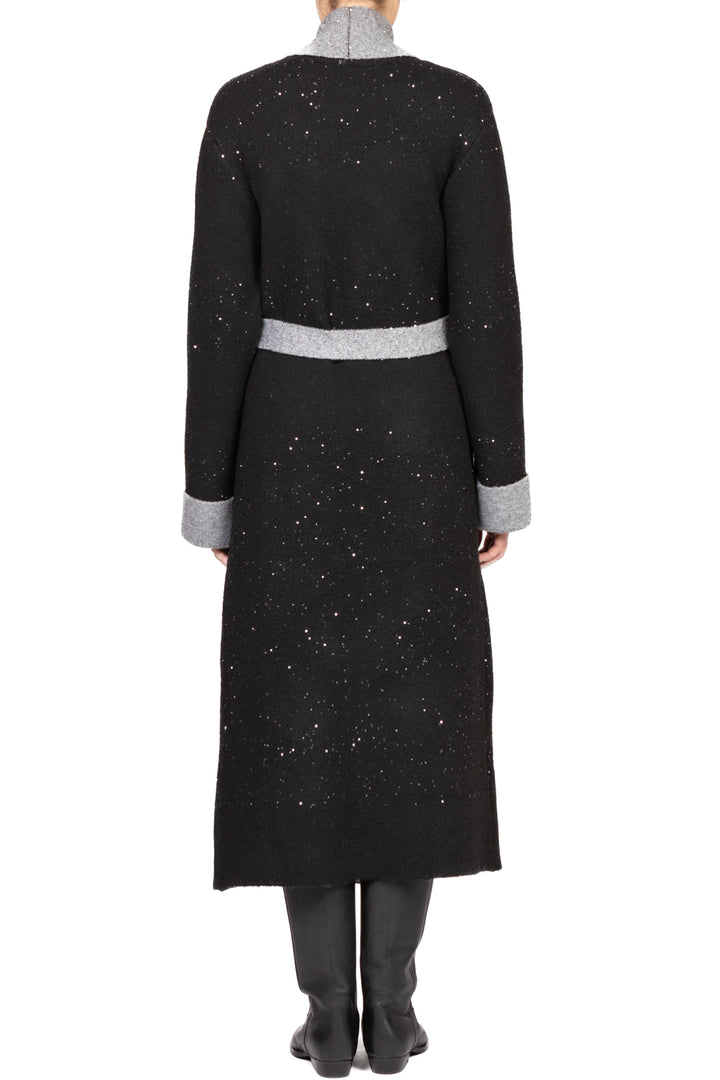 Vicolo - Cappotto in maglia con micro paillettes Art. 77003F
