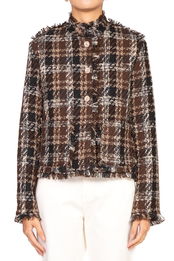 Vicolo - Giacca bouclé quadri Art. TF0204