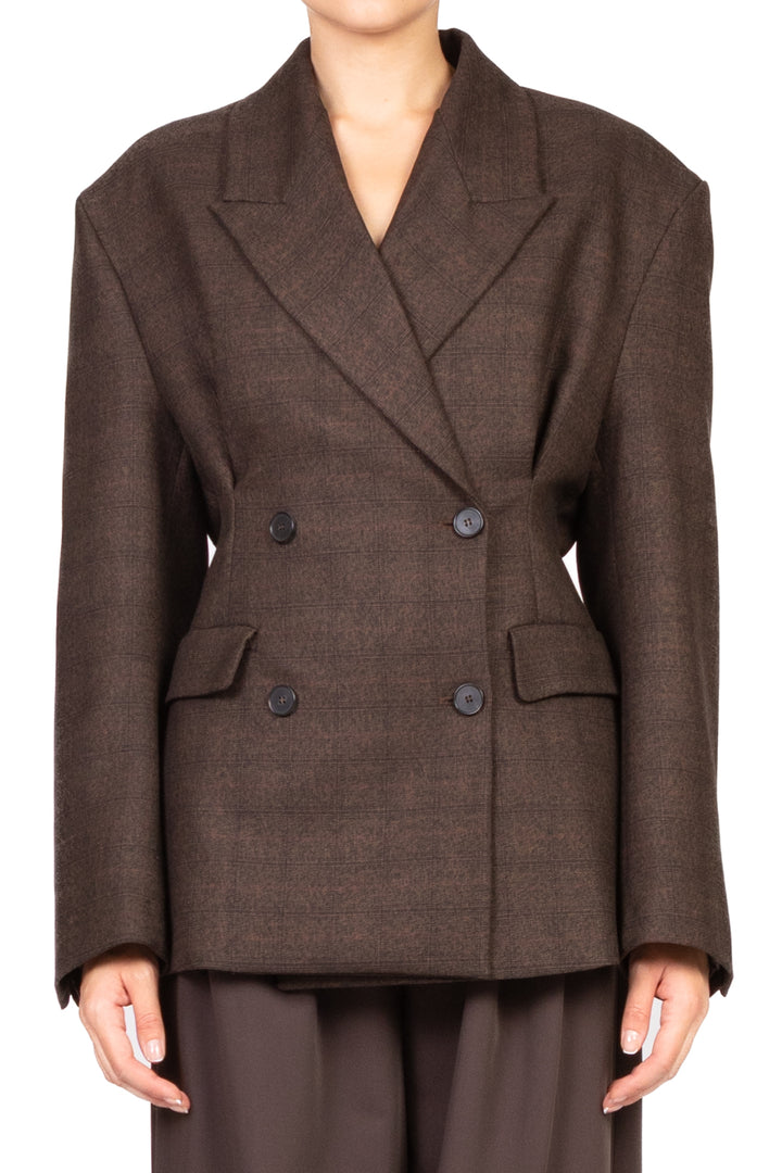 Vicolo - Giacca check doppio petto sfiancata Art. TF0855