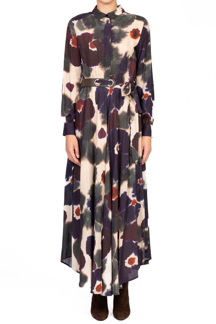 Dixie - Abito fantasia con cintura Art. ALOQYAICA