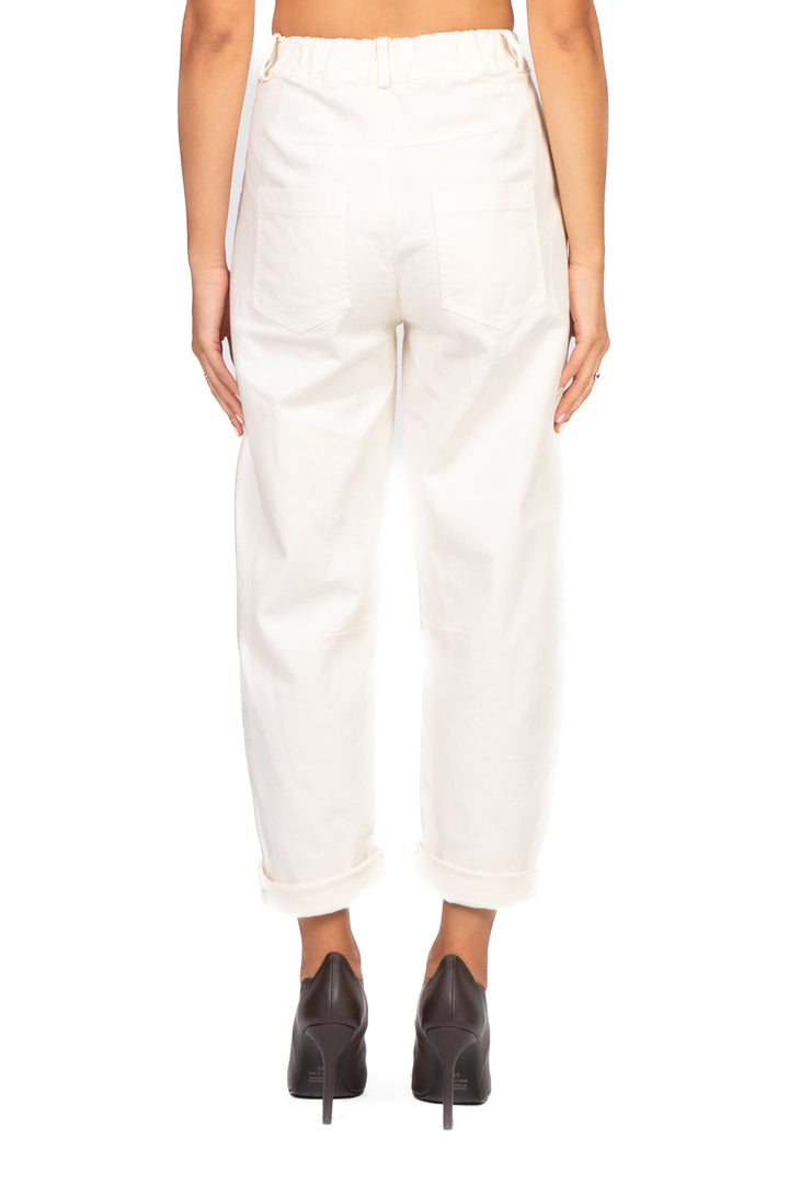 Tensione In - Pantalone barrel con elastico dietro Art. PA5137AI25