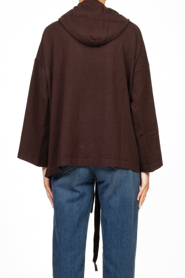 Vicolo - Cardigan aperto con cappuccio Art. 22148F