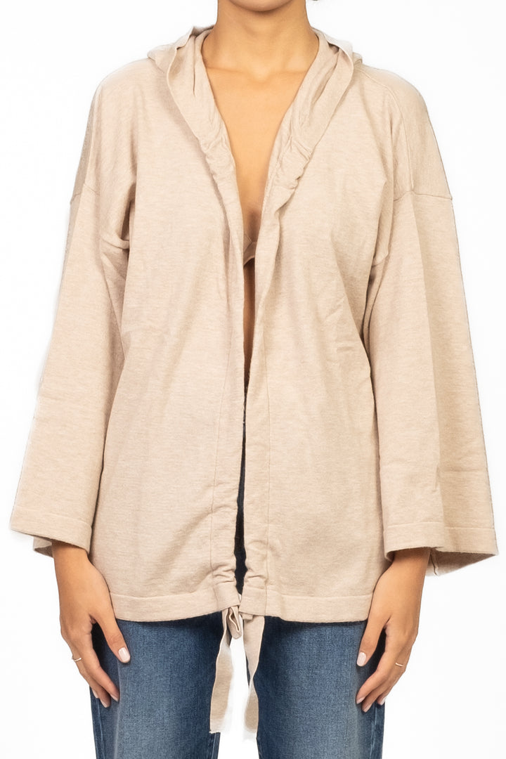 Vicolo - Cardigan aperto con cappuccio Art. 22148F