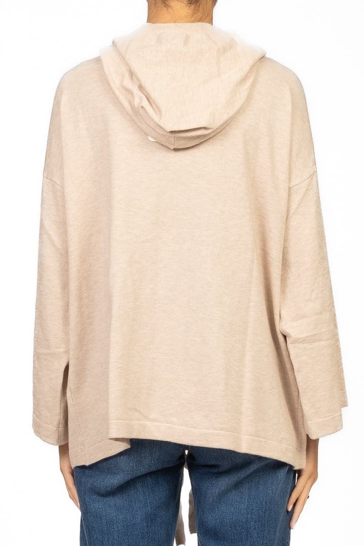 Vicolo - Cardigan aperto con cappuccio Art. 22148F