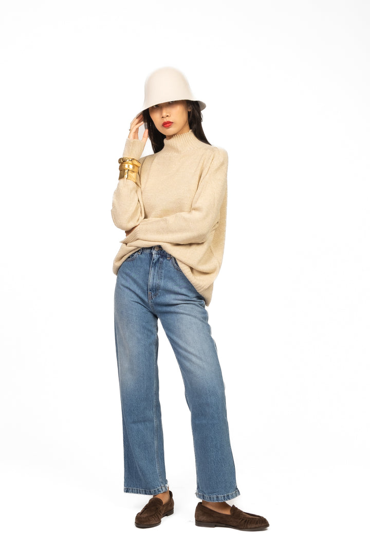 Kontatto - Maglia mezzo collo filo lurex Art. 3M0896C