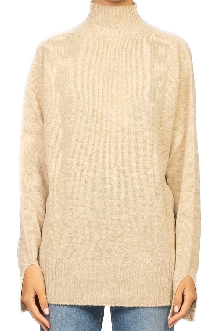 Kontatto - Maglia mezzo collo filo lurex Art. 3M0896C