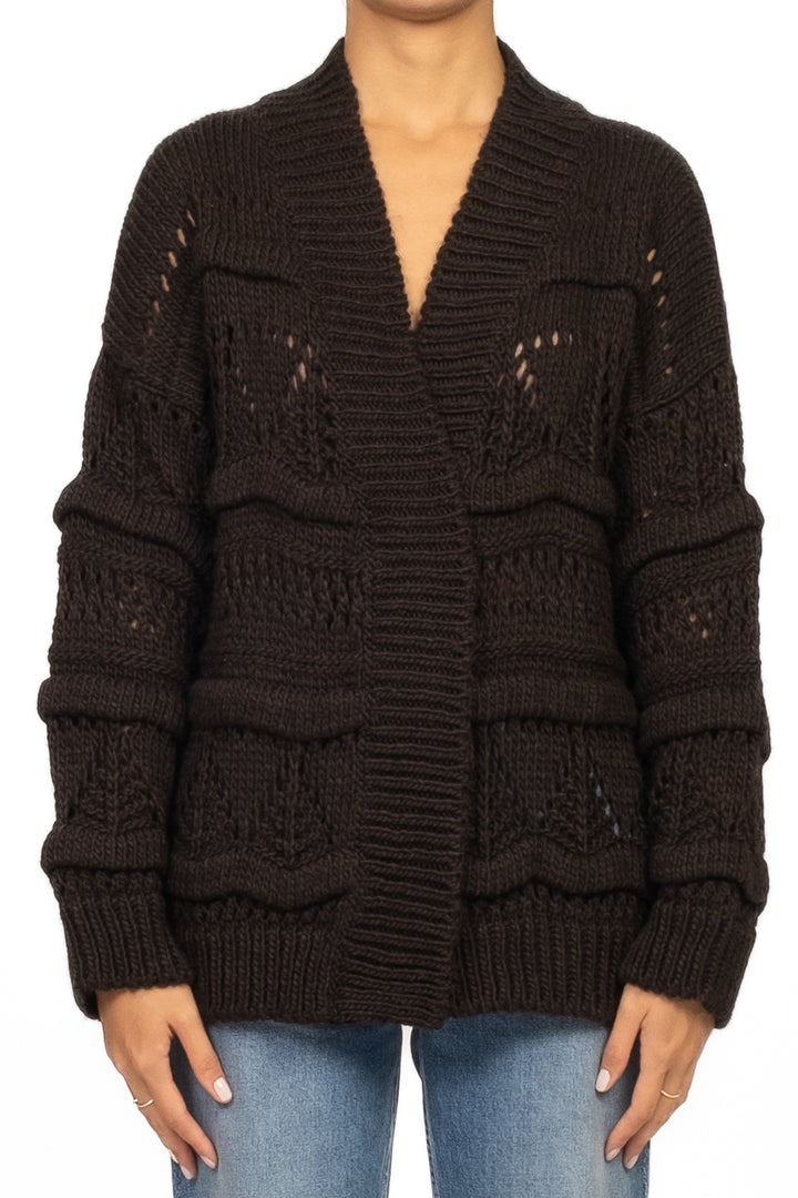 Vicolo - Cardigan aperto traforato Art. 33047F